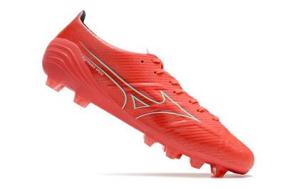 Men's Mizuno Alpha Made in Japan FG Firm Ground Low-Tops Football Boots - Red/Yelllow/Blue