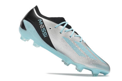 Men's Adidas X Speedportal.1 FG Firm Ground Low-Tops Football Boots - Grey/Blue/Black