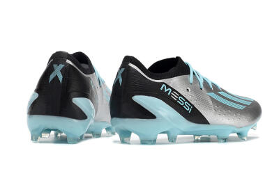 Men's Adidas X Speedportal.1 FG Firm Ground Low-Tops Football Boots - Grey/Blue/Black
