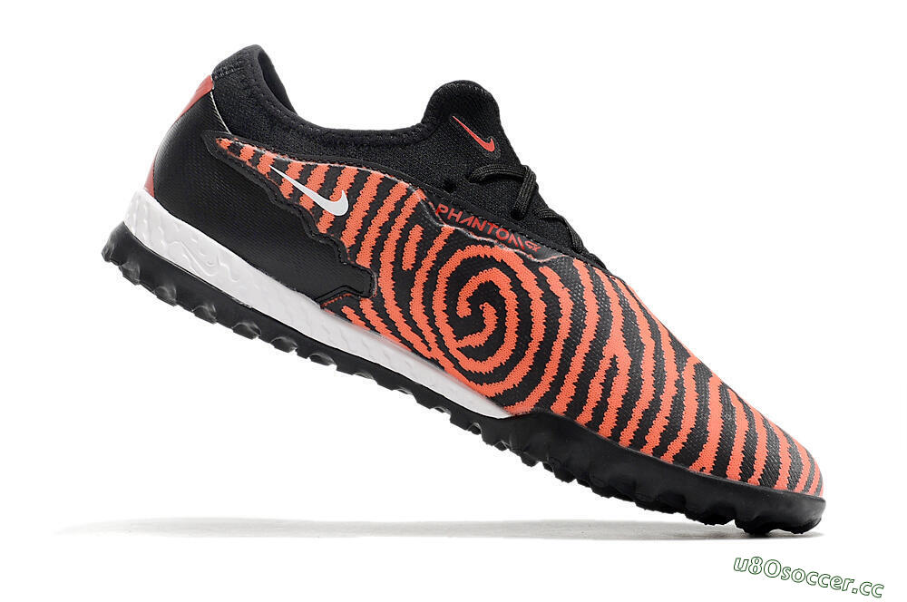 Men's Nike React Phantom GX Pro TF Artificial Turf Low-Tops Football Shoes - Red/Black/White 4