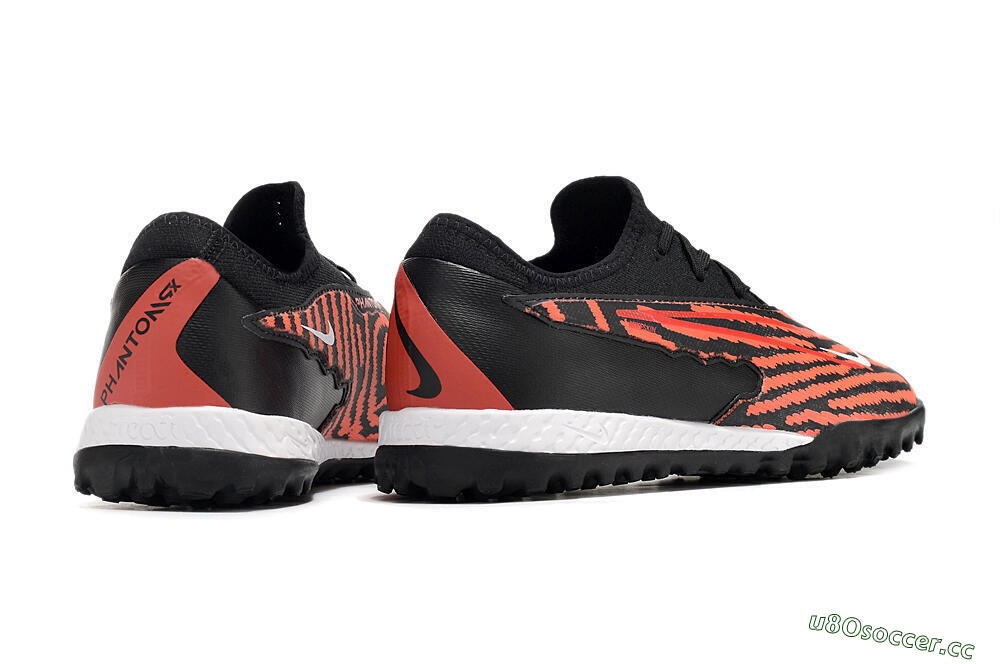 Men's Nike React Phantom GX Pro TF Artificial Turf Low-Tops Football Shoes - Red/Black/White 6