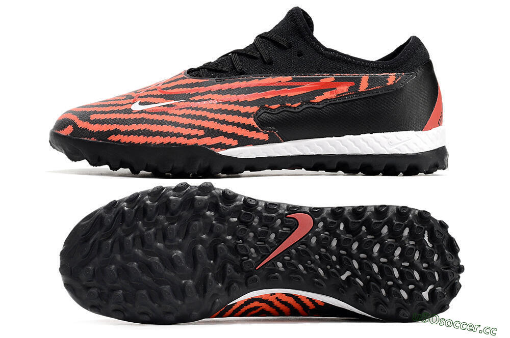Men's Nike React Phantom GX Pro TF Artificial Turf Low-Tops Football Shoes - Red/Black/White 1