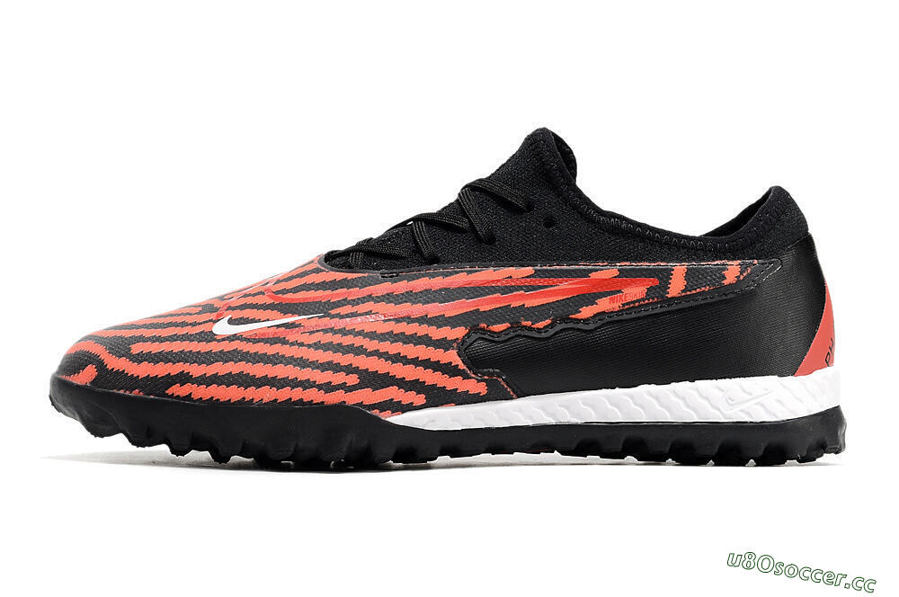 Men's Nike React Phantom GX Pro TF Artificial Turf Low-Tops Football Shoes - Red/Black/White 0