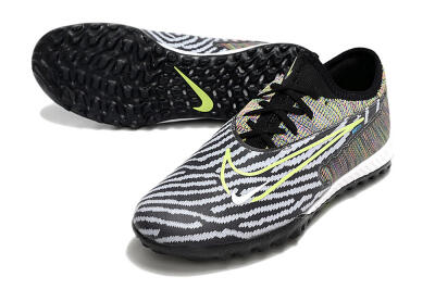 Men's Nike React Phantom GX Pro TF Artificial Turf Low-Tops Football Shoes - Black/Grey/Yellow