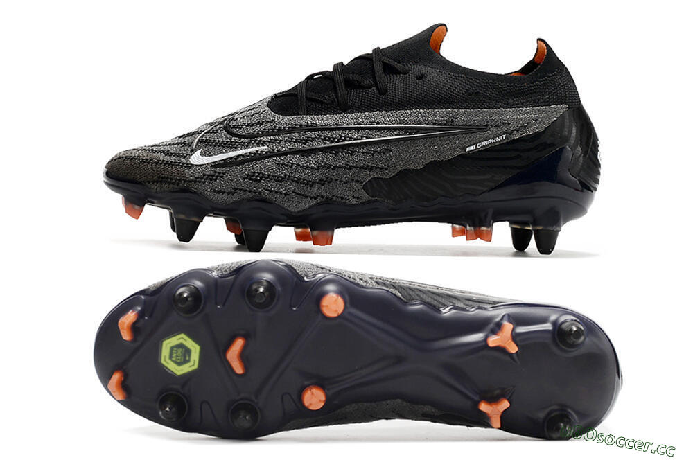 Men's Nike Phantom GX Elite SG Soft Ground Low-Tops Football Boots - Black/Grey/White 1
