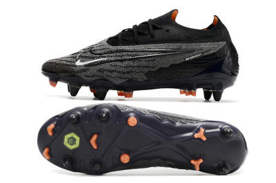 Men's Nike Phantom GX Elite SG Soft Ground Low-Tops Football Boots - Black/Grey/White