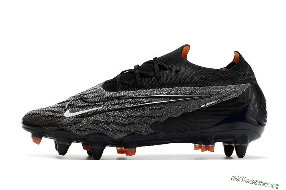 Men's Nike Phantom GX Elite SG Soft Ground Low-Tops Football Boots - Black/Grey/White 0