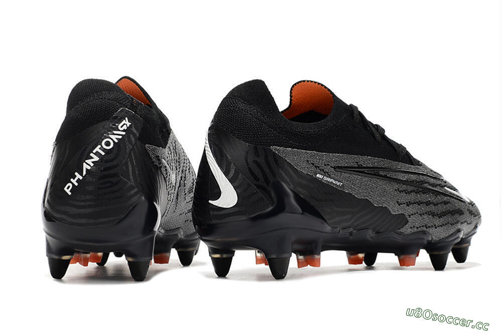 Men's Nike Phantom GX Elite SG Soft Ground Low-Tops Football Boots - Black/Grey/White 6