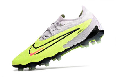Men's Nike Phantom GX Elite AG Artificial Grass Low-Tops Football Boots - Grey/Yellow/Black