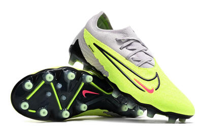 Men's Nike Phantom GX Elite AG Artificial Grass Low-Tops Football Boots - Grey/Yellow/Black