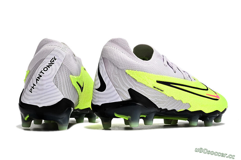 Men's Nike Phantom GX Elite AG Artificial Grass Low-Tops Football Boots - Grey/Yellow/Black 6