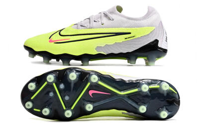 Men's Nike Phantom GX Elite AG Artificial Grass Low-Tops Football Boots - Grey/Yellow/Black