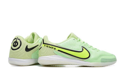 Men's Nike Tiempo Legend 9 IC Indoor & Futsal Low-Tops Football Shoes - Green/Black