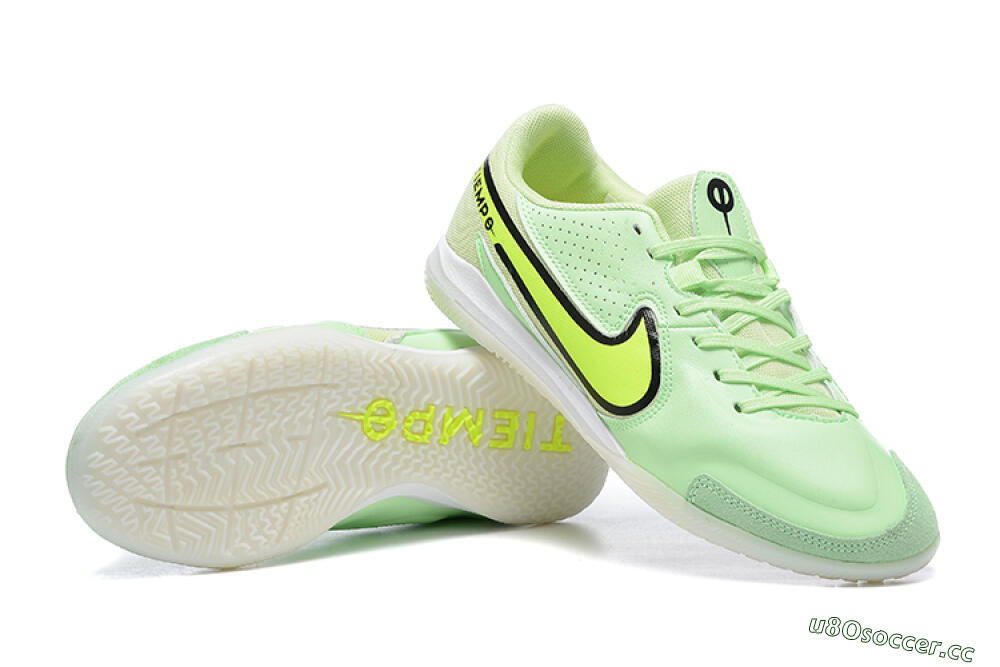 Men's Nike Tiempo Legend 9 IC Indoor & Futsal Low-Tops Football Shoes - Green/Black 1