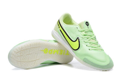 Men's Nike Tiempo Legend 9 IC Indoor & Futsal Low-Tops Football Shoes - Green/Black