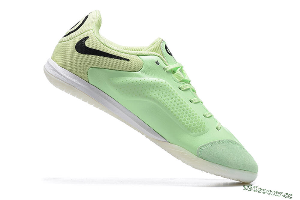 Men's Nike Tiempo Legend 9 IC Indoor & Futsal Low-Tops Football Shoes - Green/Black 4