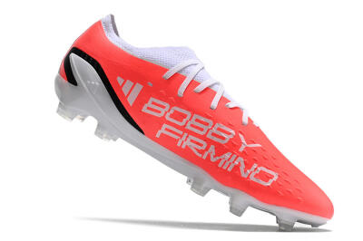 Men's Adidas X Speedportal.1 Brazil FG Firm Ground Low-Tops Football Boots - White/Orange/Black