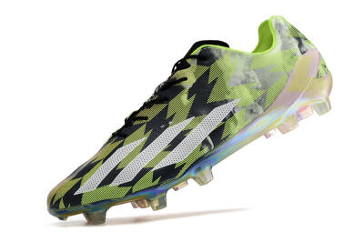 Men's Adidas X Crazyfast Limited Edition FG Firm Ground Low-Tops Football Boots - White/Yellow/Orange/Black