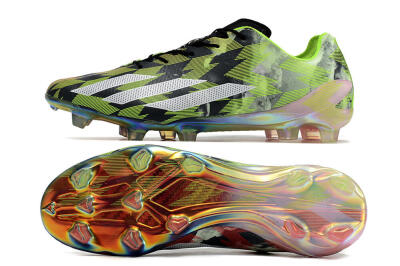 Men's Adidas X Crazyfast Limited Edition FG Firm Ground Low-Tops Football Boots - White/Yellow/Orange/Black