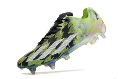 Men's Adidas X Crazyfast Limited Edition SG Soft Ground Low-Tops Football Boots - White/Yellow/Orange/Black