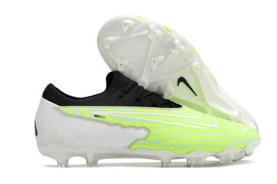 Men's Nike React Phantom GX Academy FG Firm Ground Low-Tops Football Boots - Yellow/Black/White