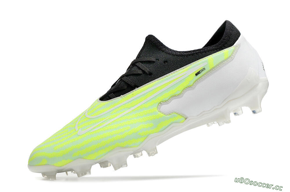 Men's Nike React Phantom GX Academy FG Firm Ground Low-Tops Football Boots - Yellow/Black/White 5