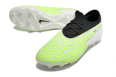 Men's Nike React Phantom GX Academy FG Firm Ground Low-Tops Football Boots - Yellow/Black/White