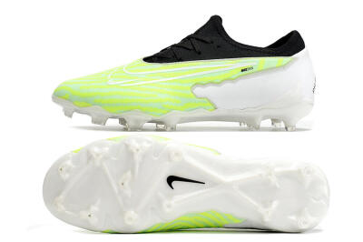 Men's Nike React Phantom GX Academy FG Firm Ground Low-Tops Football Boots - Yellow/Black/White