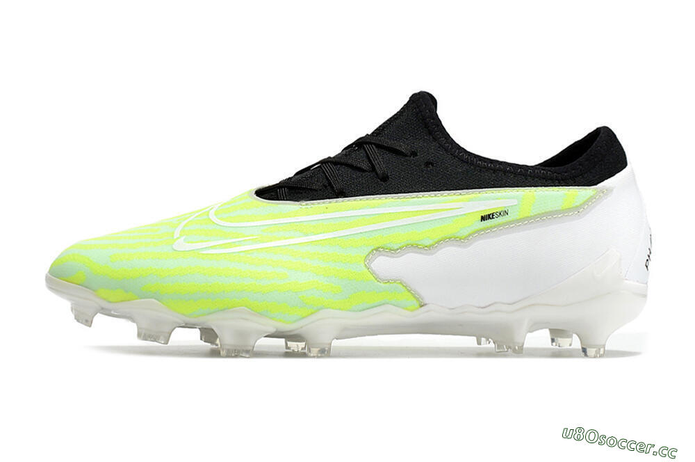 Men's Nike React Phantom GX Academy FG Firm Ground Low-Tops Football Boots - Yellow/Black/White 0