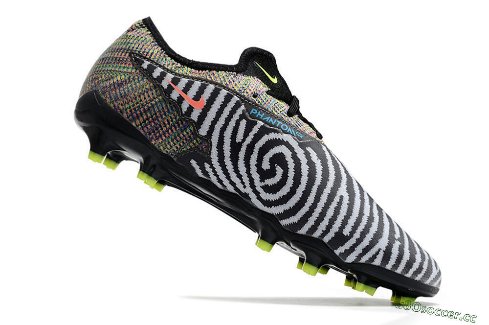 Men's Nike React Phantom GX Academy FG Firm Ground Low-Tops Football Boots - Grey/Black/Yellow 4