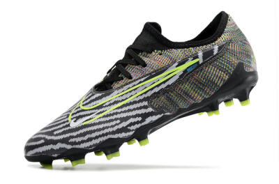 Men's Nike React Phantom GX Academy FG Firm Ground Low-Tops Football Boots - Grey/Black/Yellow