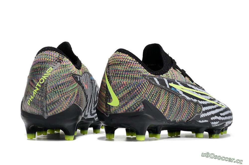 Men's Nike React Phantom GX Academy FG Firm Ground Low-Tops Football Boots - Grey/Black/Yellow 6