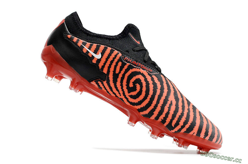Men's Nike React Phantom GX Academy FG Firm Ground Low-Tops Football Boots - Red/Black/White 4