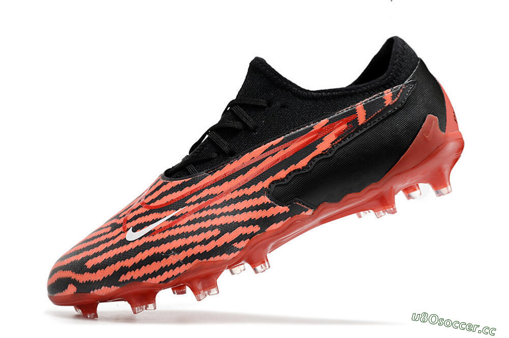 Men's Nike React Phantom GX Academy FG Firm Ground Low-Tops Football Boots - Red/Black/White 5