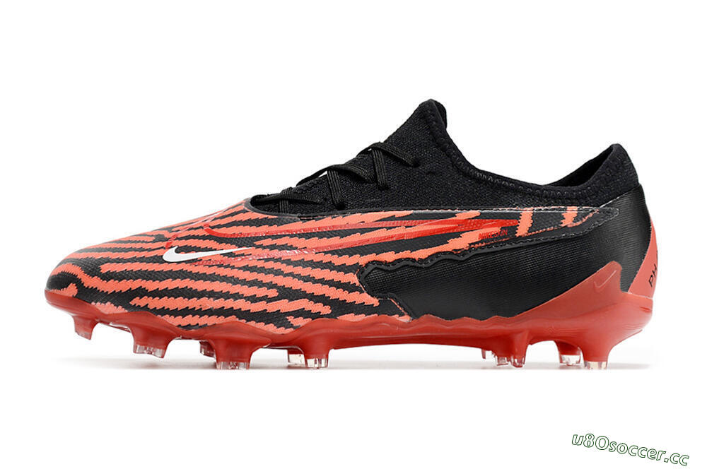 Men's Nike React Phantom GX Academy FG Firm Ground Low-Tops Football Boots - Red/Black/White 0