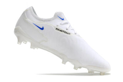 Men's Nike React Phantom GX Academy FG Firm Ground Low-Tops Football Boots - White/Gold/Blue