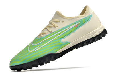 Men's Nike React Phantom GX Pro TF Artificial Turf Low-Tops Football Shoes - Green/Beige/Black