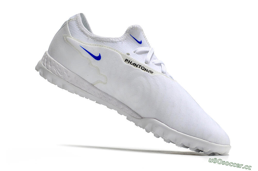 Men's Nike React Phantom GX Pro TF Artificial Turf Low-Tops Football Shoes - White/Gold/Black 4