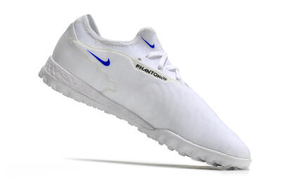 Men's Nike React Phantom GX Pro TF Artificial Turf Low-Tops Football Shoes - White/Gold/Black