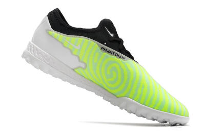 Men's Nike React Phantom GX Pro TF Artificial Turf Low-Tops Football Shoes - Green/Black/White