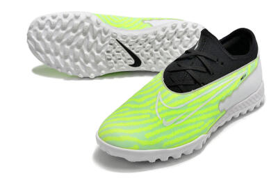 Men's Nike React Phantom GX Pro TF Artificial Turf Low-Tops Football Shoes - Green/Black/White
