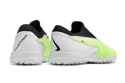 Men's Nike React Phantom GX Pro TF Artificial Turf Low-Tops Football Shoes - Green/Black/White