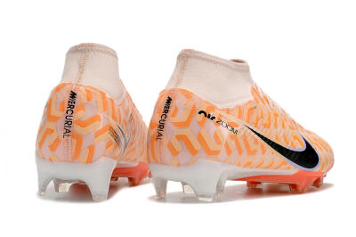 Men's Nike Air Zoom Mercurial Superfly 9 Academy FG Firm Ground High-Tops Football Boots - Orange/Black/Purple