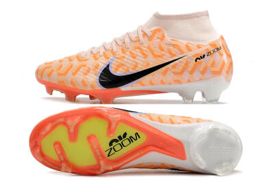 Men's Nike Air Zoom Mercurial Superfly 9 Academy FG Firm Ground High-Tops Football Boots - Orange/Black/Purple