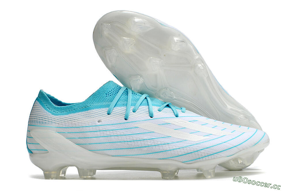 Men's Adidas X Speedportal.1 TF Firm Ground Low-Tops Football Boots - White/Blue 2
