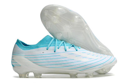 Men's Adidas X Speedportal.1 TF Firm Ground Low-Tops Football Boots - White/Blue