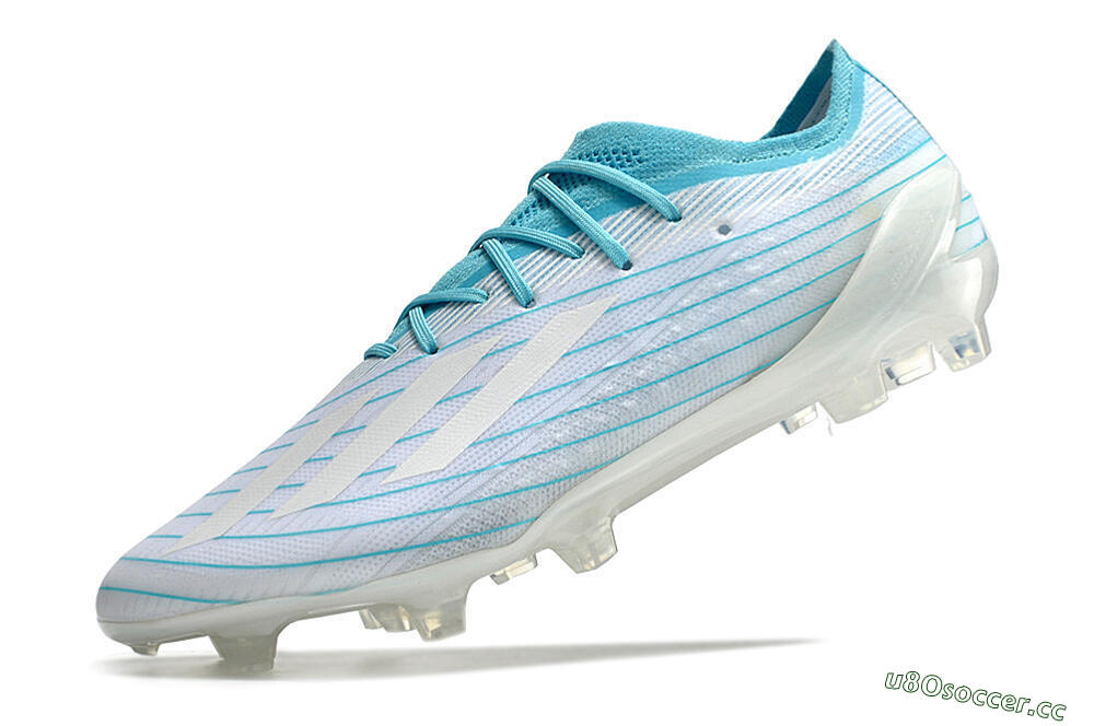 Men's Adidas X Speedportal.1 TF Firm Ground Low-Tops Football Boots - White/Blue 5