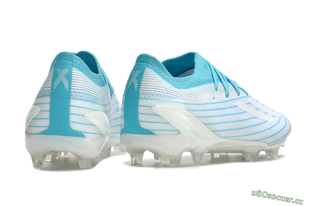Men's Adidas X Speedportal.1 TF Firm Ground Low-Tops Football Boots - White/Blue 6