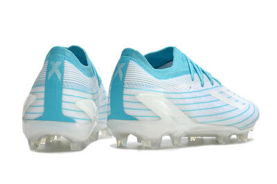 Men's Adidas X Speedportal.1 TF Firm Ground Low-Tops Football Boots - White/Blue