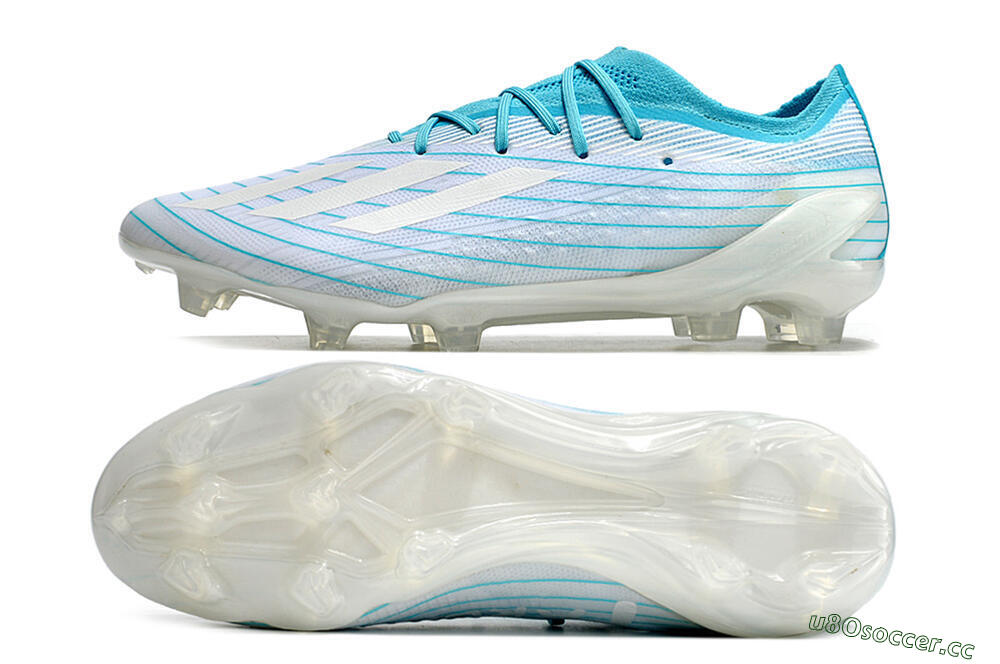 Men's Adidas X Speedportal.1 TF Firm Ground Low-Tops Football Boots - White/Blue 1